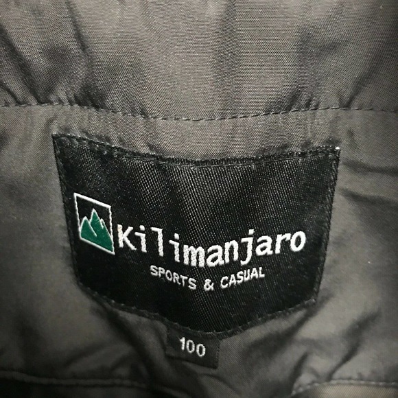 KILIMANJARO Sports & Casual Jacket With Mens Size 100 Black/Gray - Picture 4 of 6